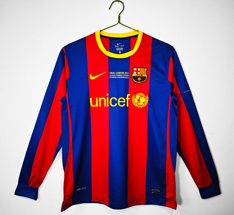 Retro 2010/11 Barcelona home long sleeved S-XXL6