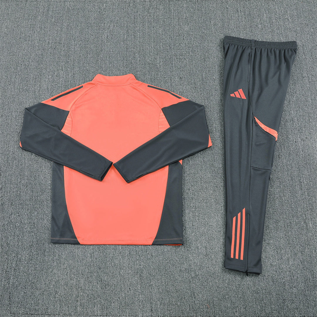 /26 Bayern Orange Half Pull Training Suit (Adults&amp;Kids)7