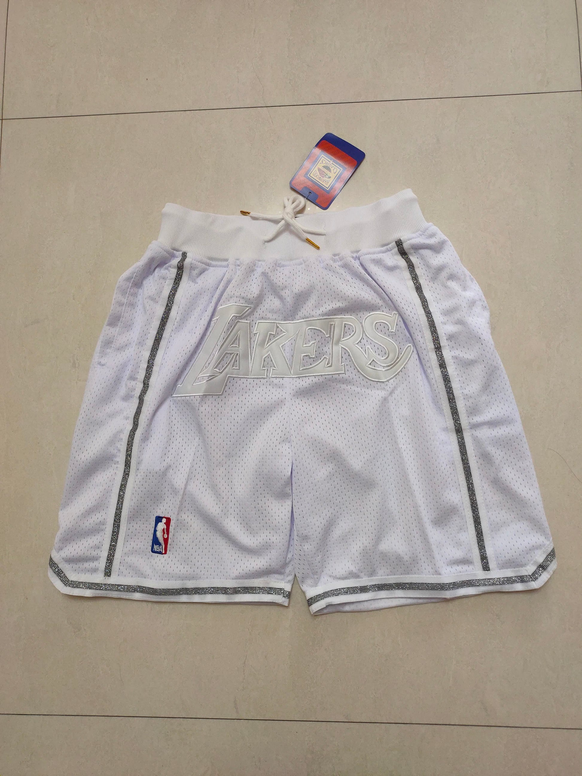 Lakers MVP White Pocket Shorts