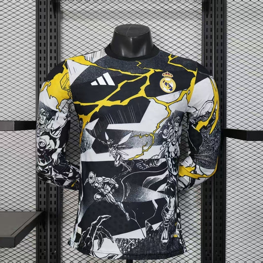 2025/26 Real Madrid Comic Edition Long Sleeve Player Edition S-3XL