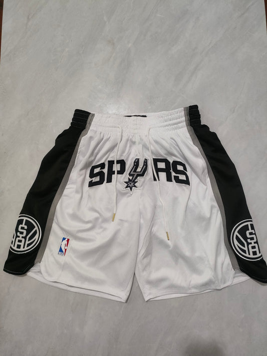 NBA San Antonio Spurs White Fan Pocket Shorts