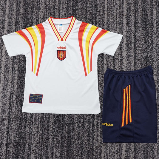 Retro Kids 1996 Spain Second away Football Shirt&amp;Size16-287