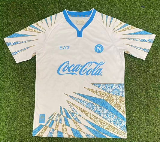 25/26 Napoli white pre match training uniform S-XXL