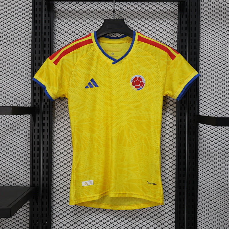 Women # Colombia Home Player Edition Yupoo Soccer Jerseys S-XXL5