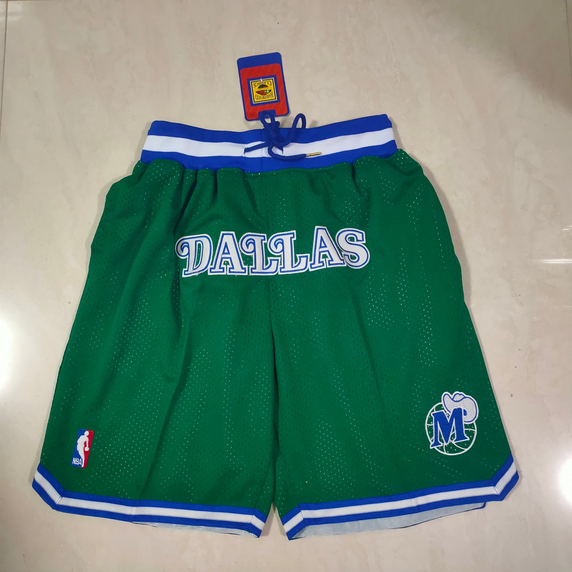 Mavericks Green Jaston Vintage Shorts