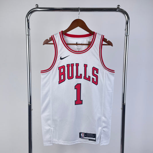 23 Season Bulls White 1 # Rose