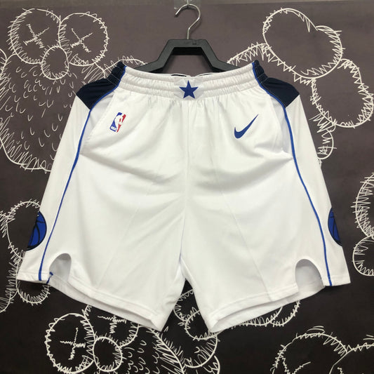 Dallas Mavericks White Shorts