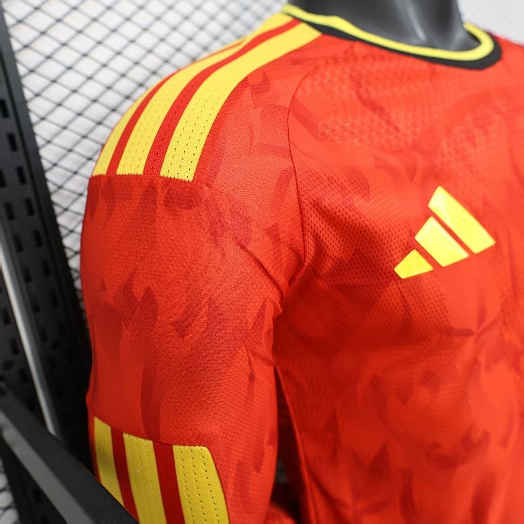/27 Belgium home long sleeved Player Edition S-3XL5