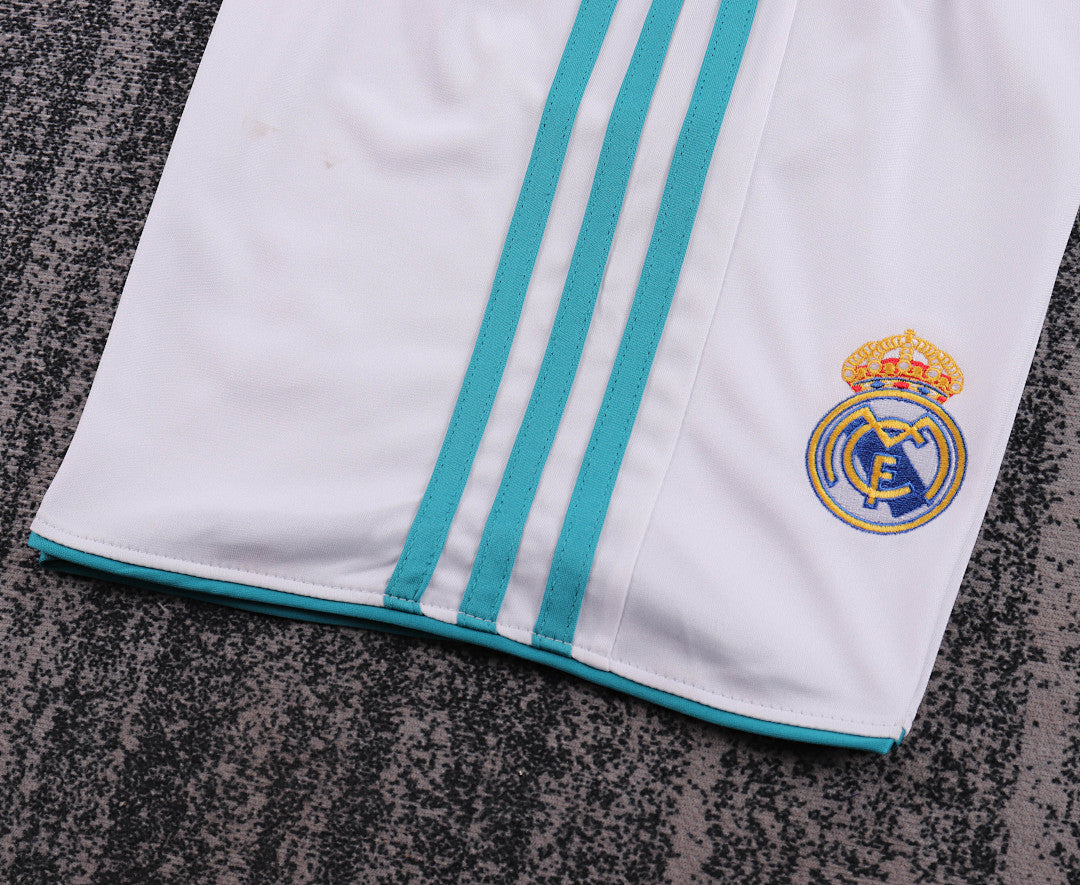Retro Kids 2017/18 Real Madrid home long sleeved&amp;Size16~286
