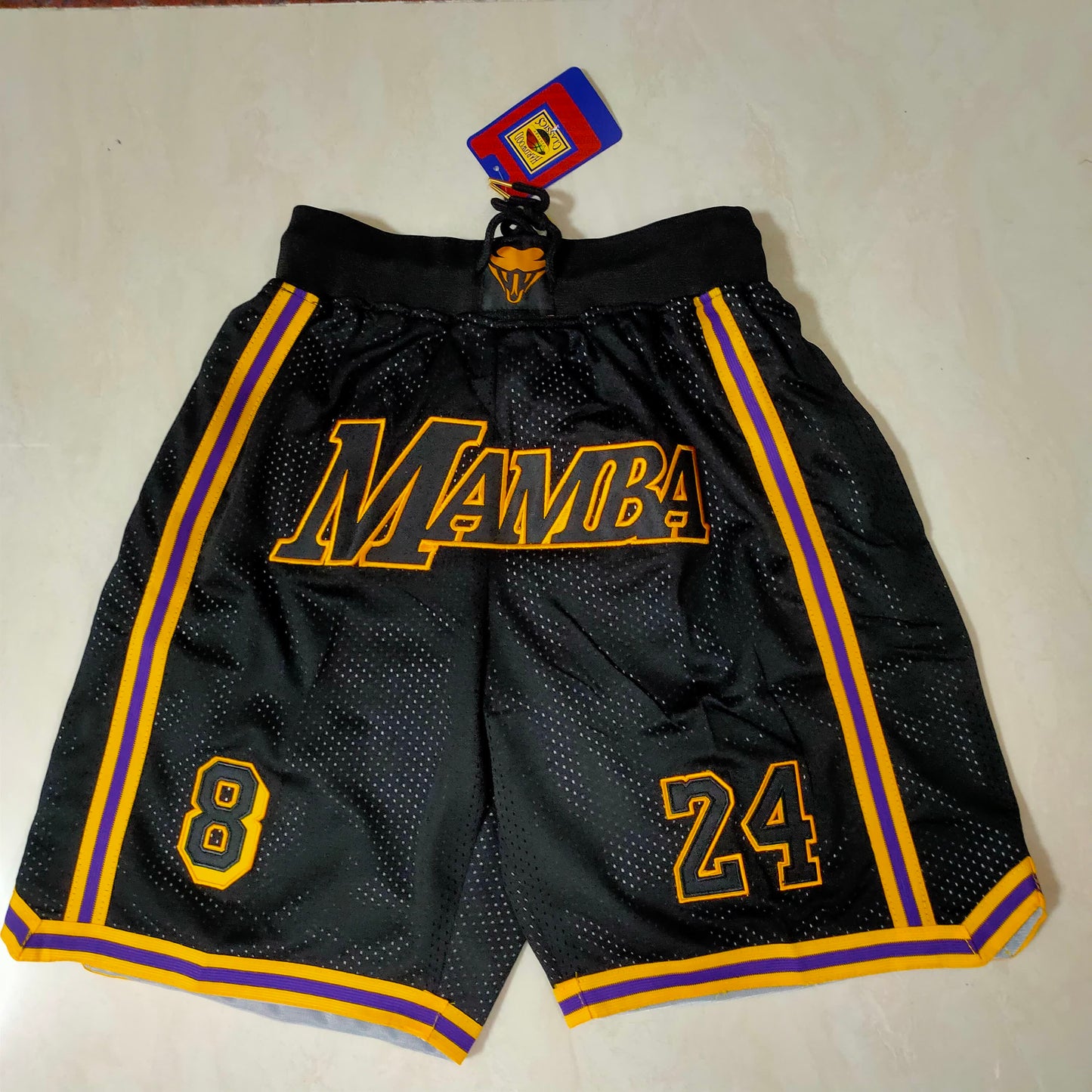 Lakers Kobe Black Mamba Pocket Shorts