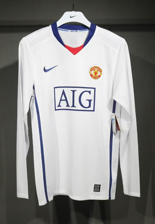 Retro 2008/09 Manchester United away long sleeved player edition S-3XL