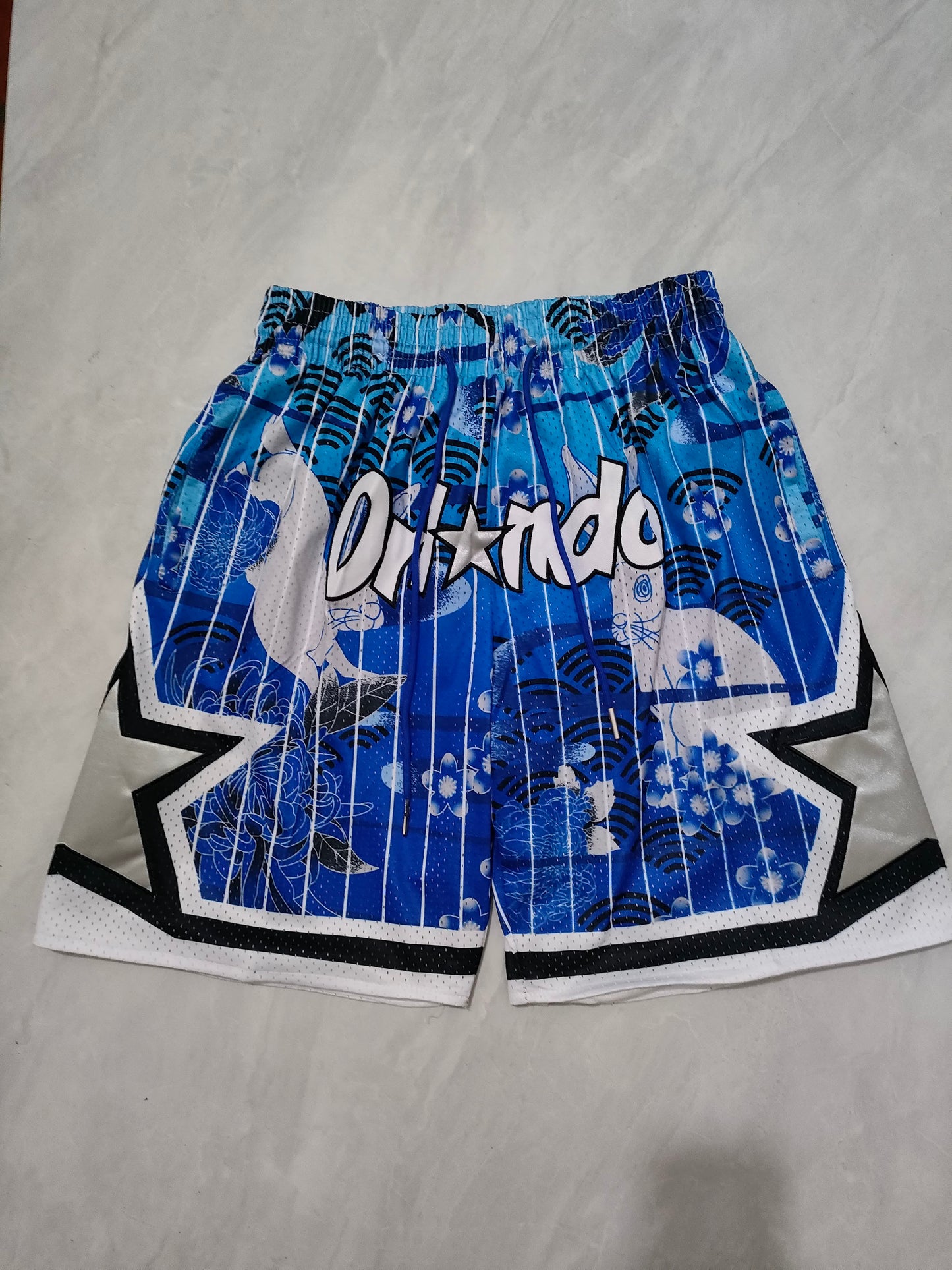 Magic Blue Rabbit Pocket Shorts