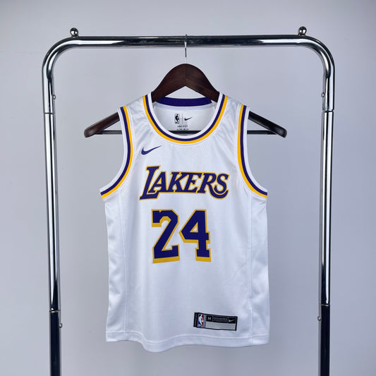 NBA Kids # Lakers White No.24 Kobe