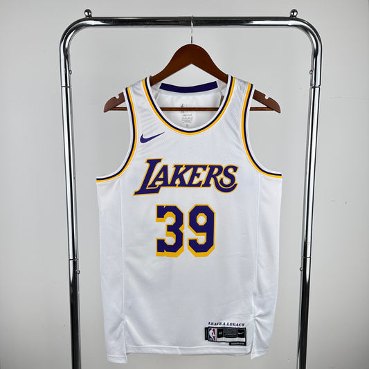 Lakers round neck white number 39 Howard # TOSCANO