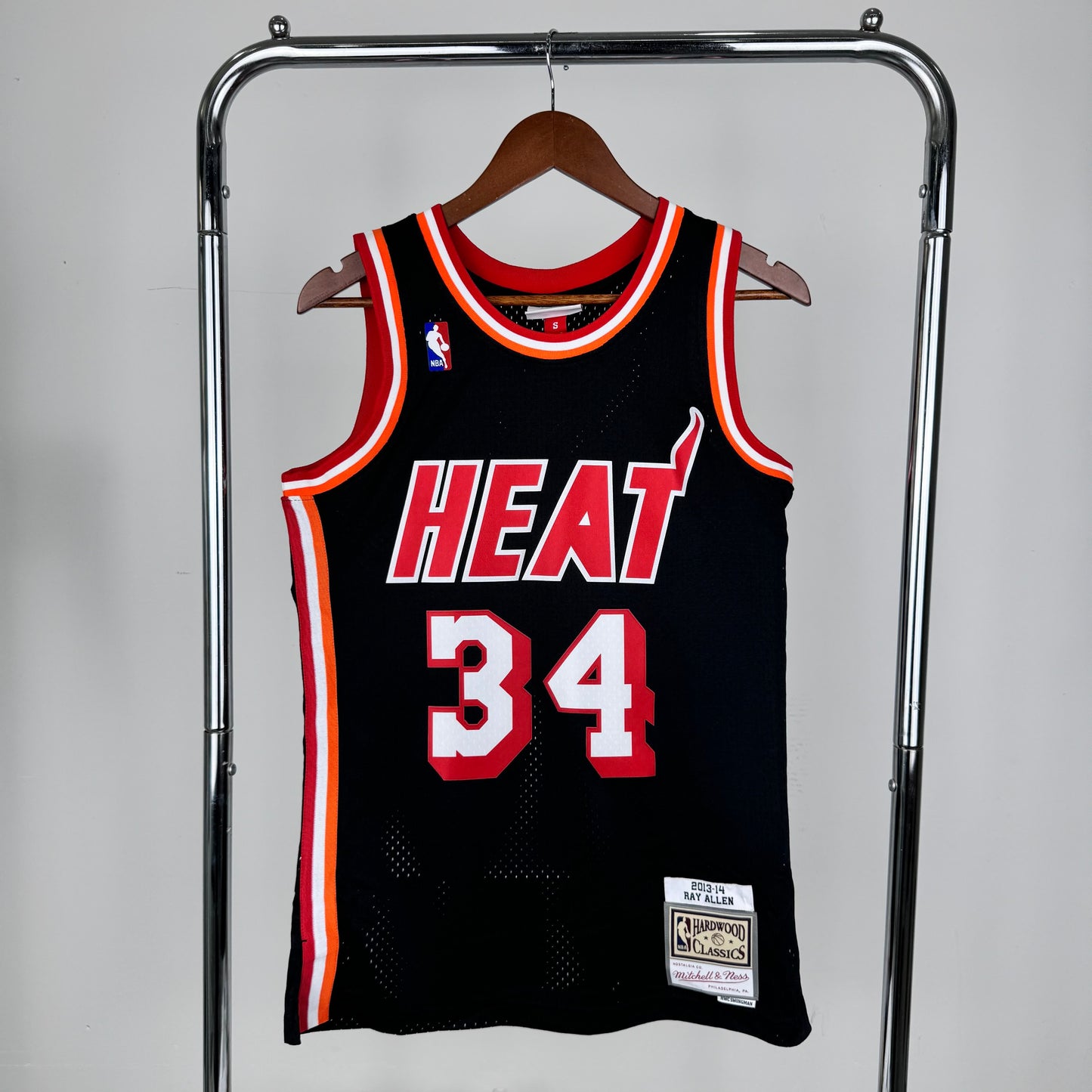MN retro hot press jersey SW: Heat 13/14 season retro night 34 # Allen