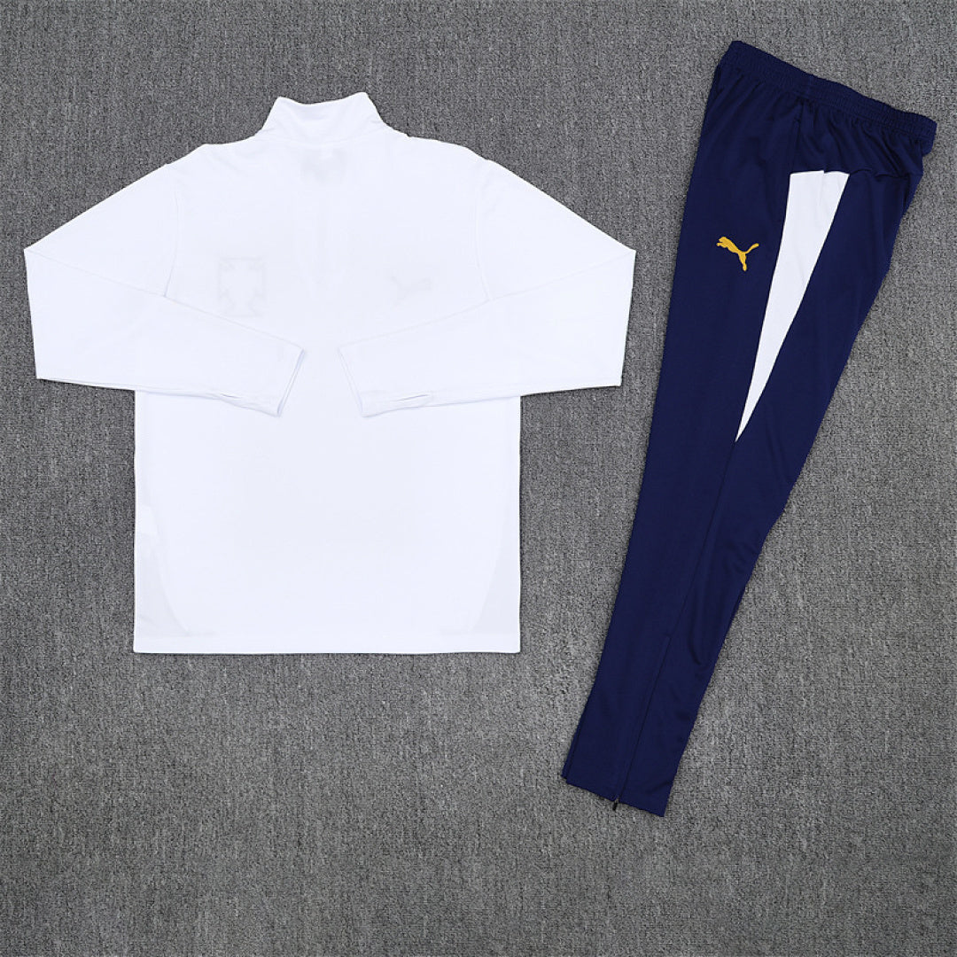 /26 Portugal White Half Pull Training Suit (Adults&amp;Kids)8