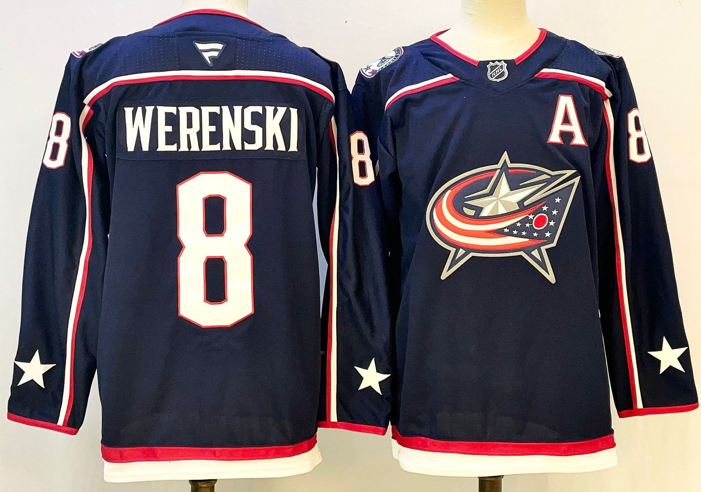 Columbus Blue NHL&amp;Ice hockey jersey M-3XL