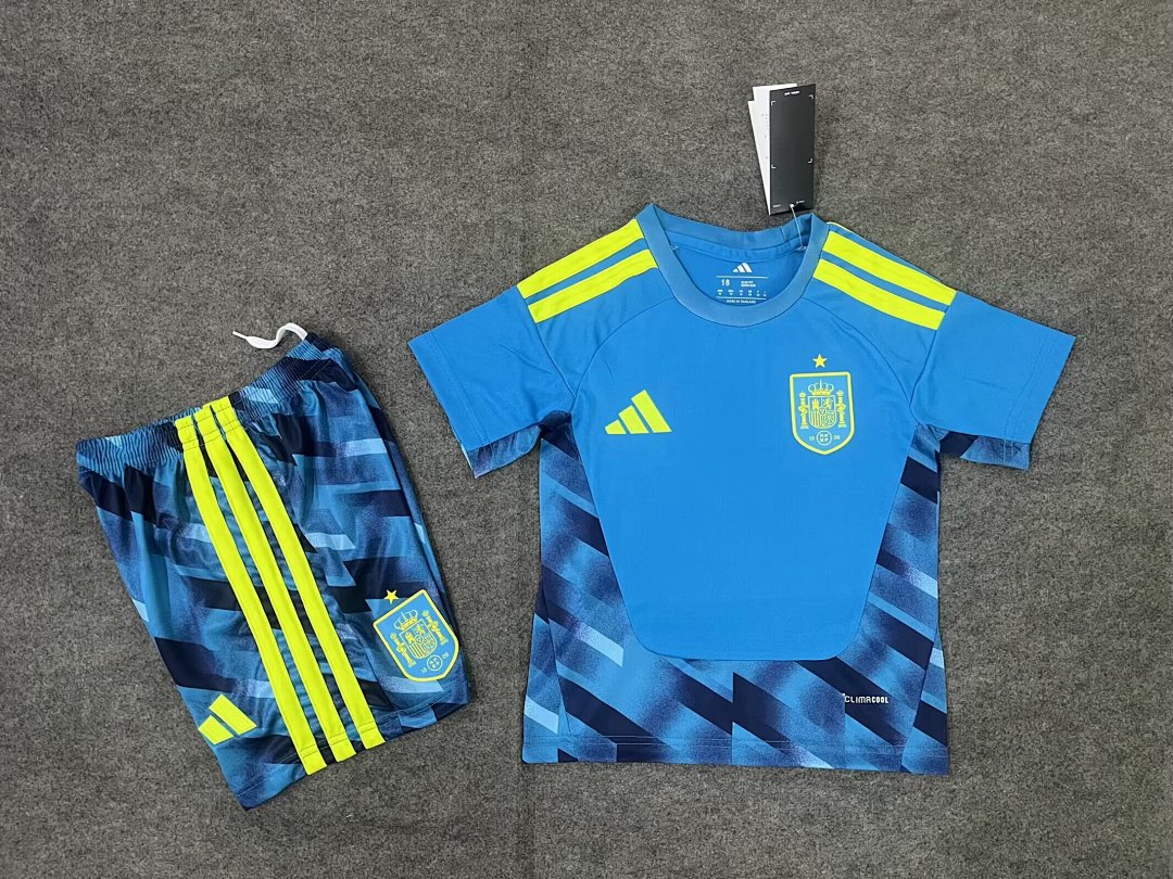 /27 Kids Spain Goalkeeper Yupoo Soccer Jerseys&amp;Size 16-282