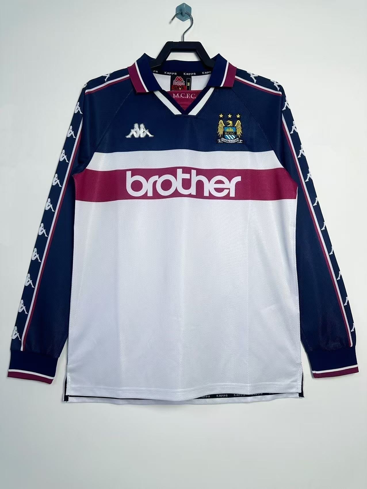 Retro 1997/98 Manchester City away long sleeved S-XXL