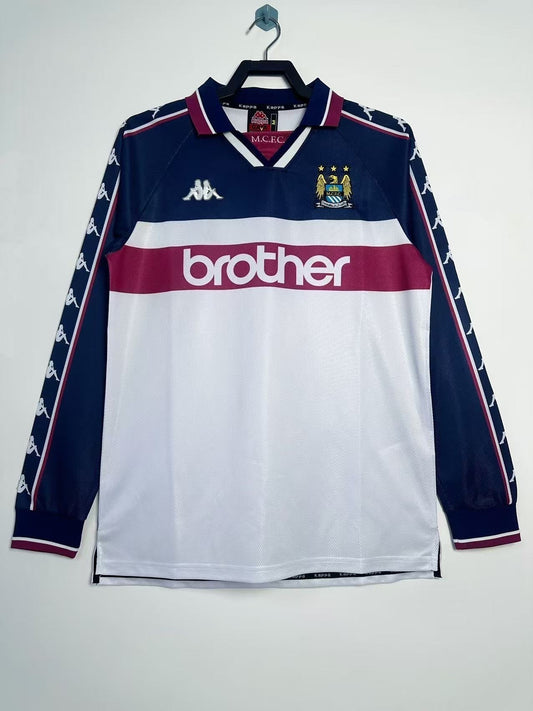 Retro 1997/98 Manchester City away long sleeved S-XXL