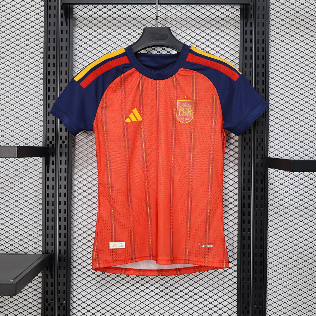 Women # Spain Home Player Edition Yupoo Soccer Jerseys S-XXL5