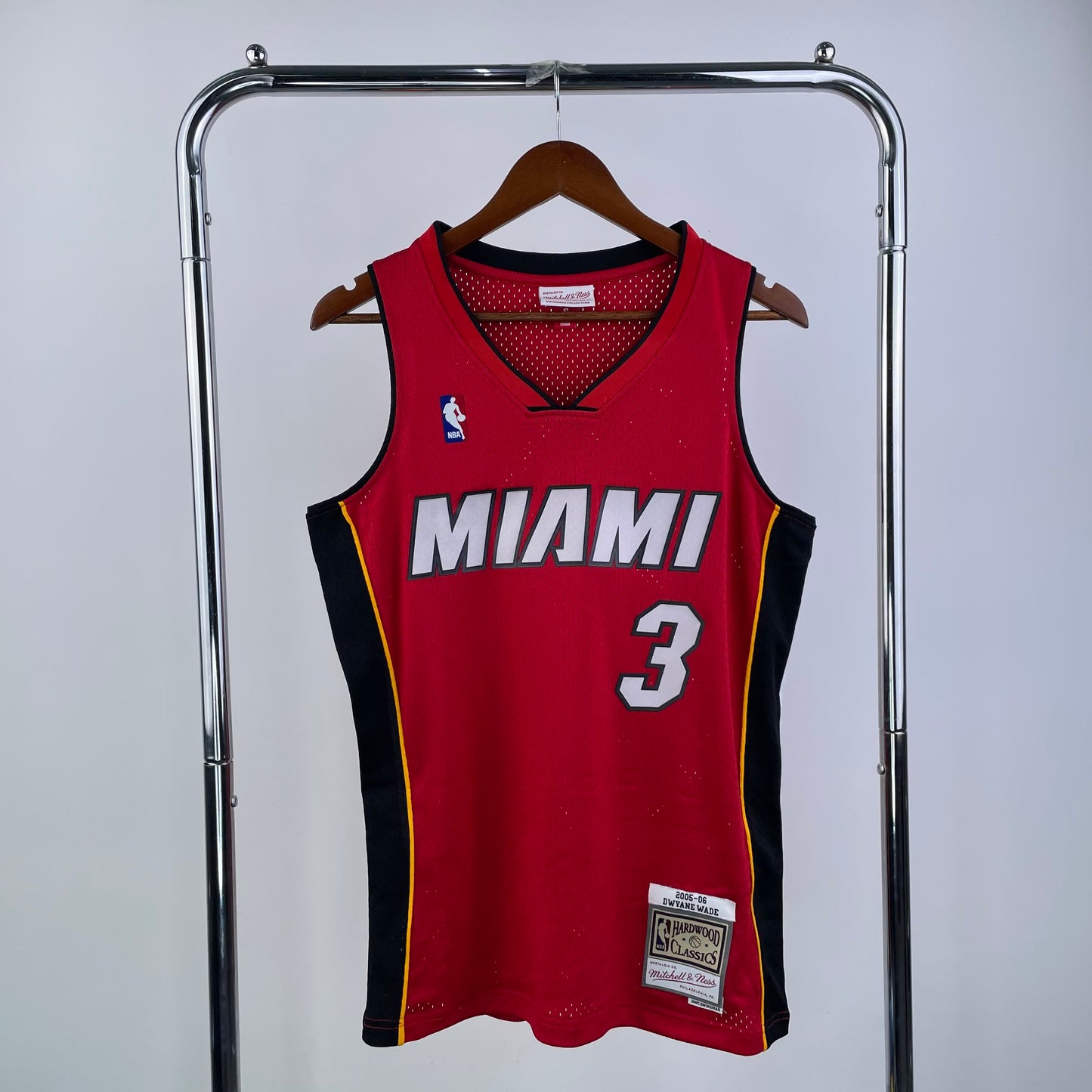 MN Heat Pressed Vintage Jersey: SW Heat 05/06 Season Red 3 # Wade