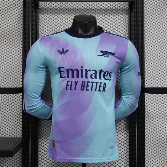 24/25 Long Sleeve Arsenal Second Away Player Edition S-XXL