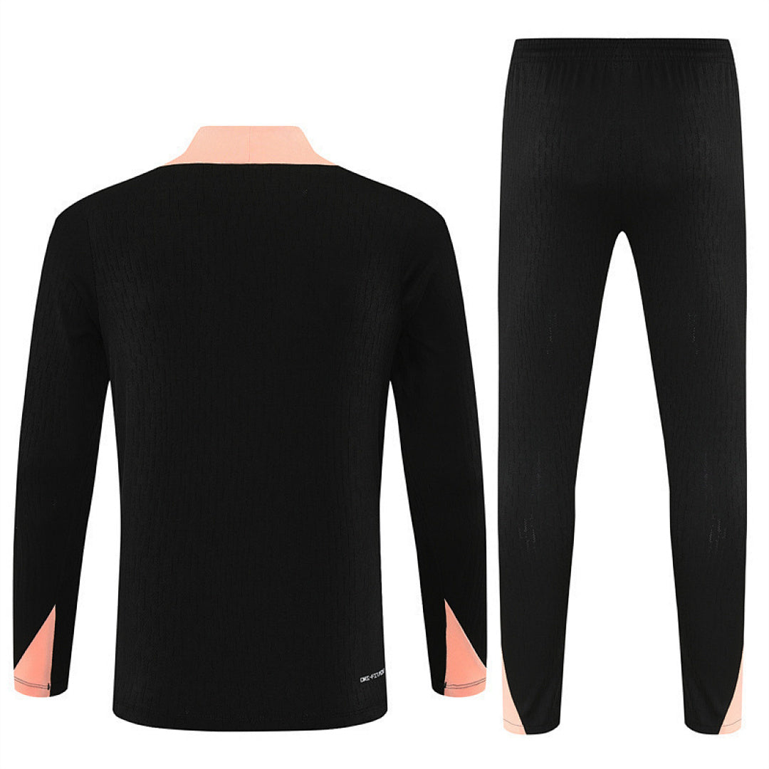 /26 France Black Half Pull Training Suit (Adults&amp;Kids)7