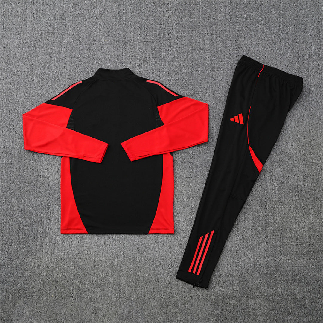 /26 Bayern Black Half Pull Training Suit (Adults&amp;Kids)7