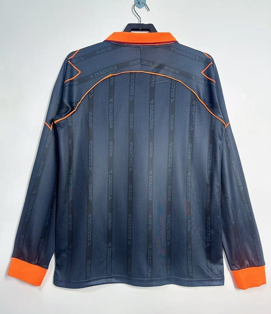Retro 1999/00 Roma 2nd away long sleeved Yupoo Soccer Jerseys S-XXL6