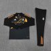/26 Real Madrid Black Orange Half Pull Training Suit S-XXL7