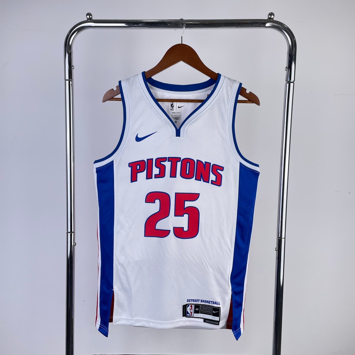 23 Season Pistons White 25 # Ross