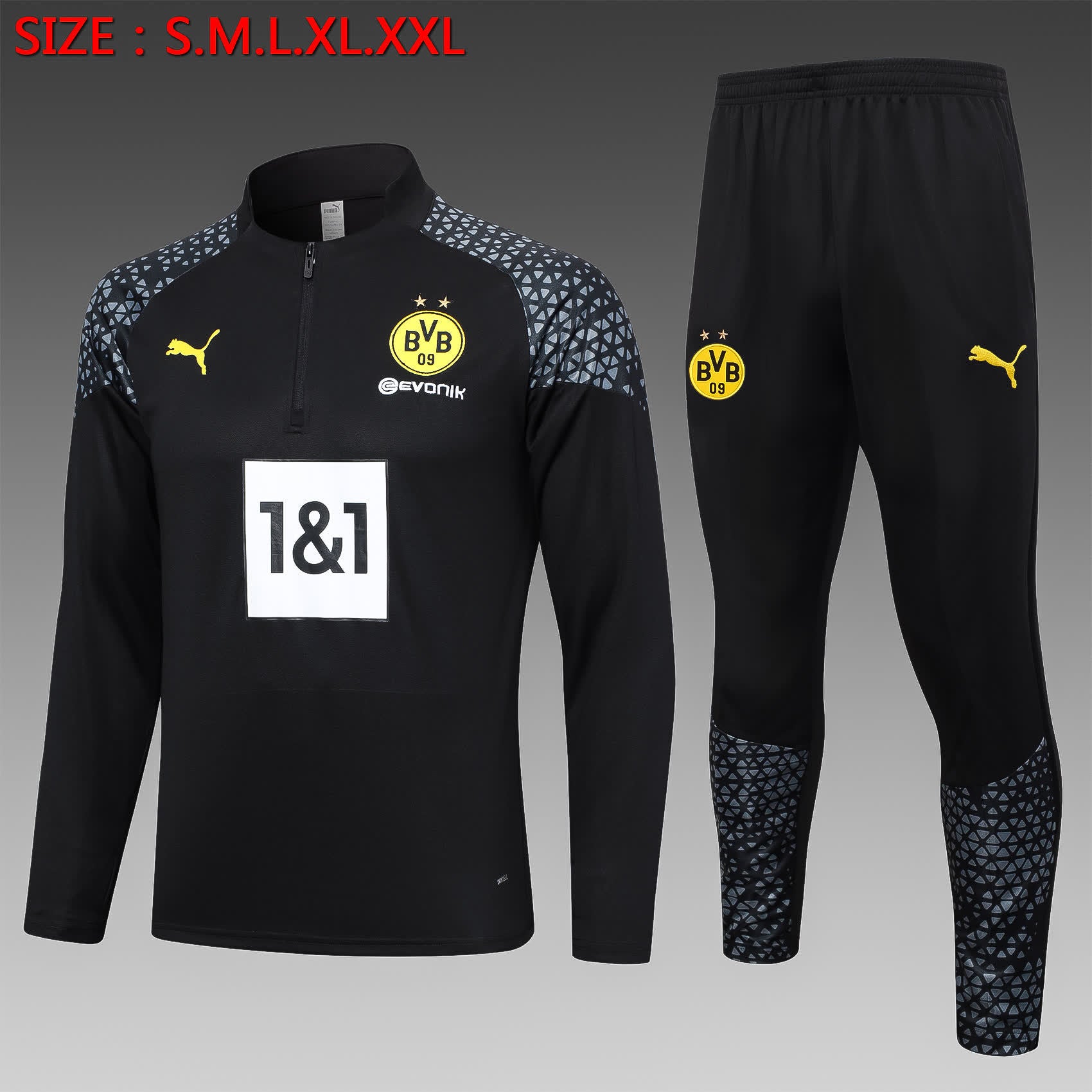 23/24 Half pull Dortmund Black