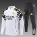 /26 Real Madrid White Half Pull Training Suit Yupoo Soccer Jerseys (Adults&amp;Kids)7
