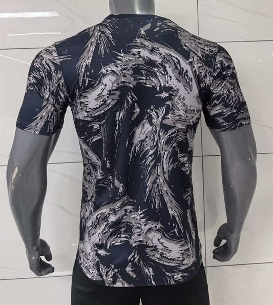 /27 England Grey Black Pre match Training Yupoo Soccer Jerseys S-XXL4