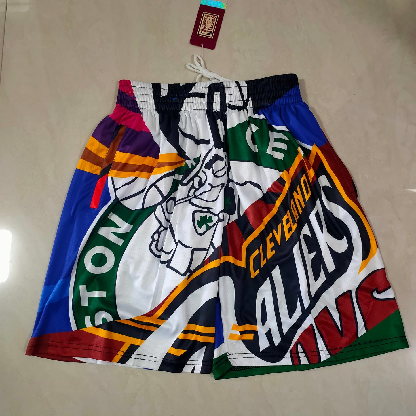 Celtics Mitchell&ness Purple Pocket Shorts