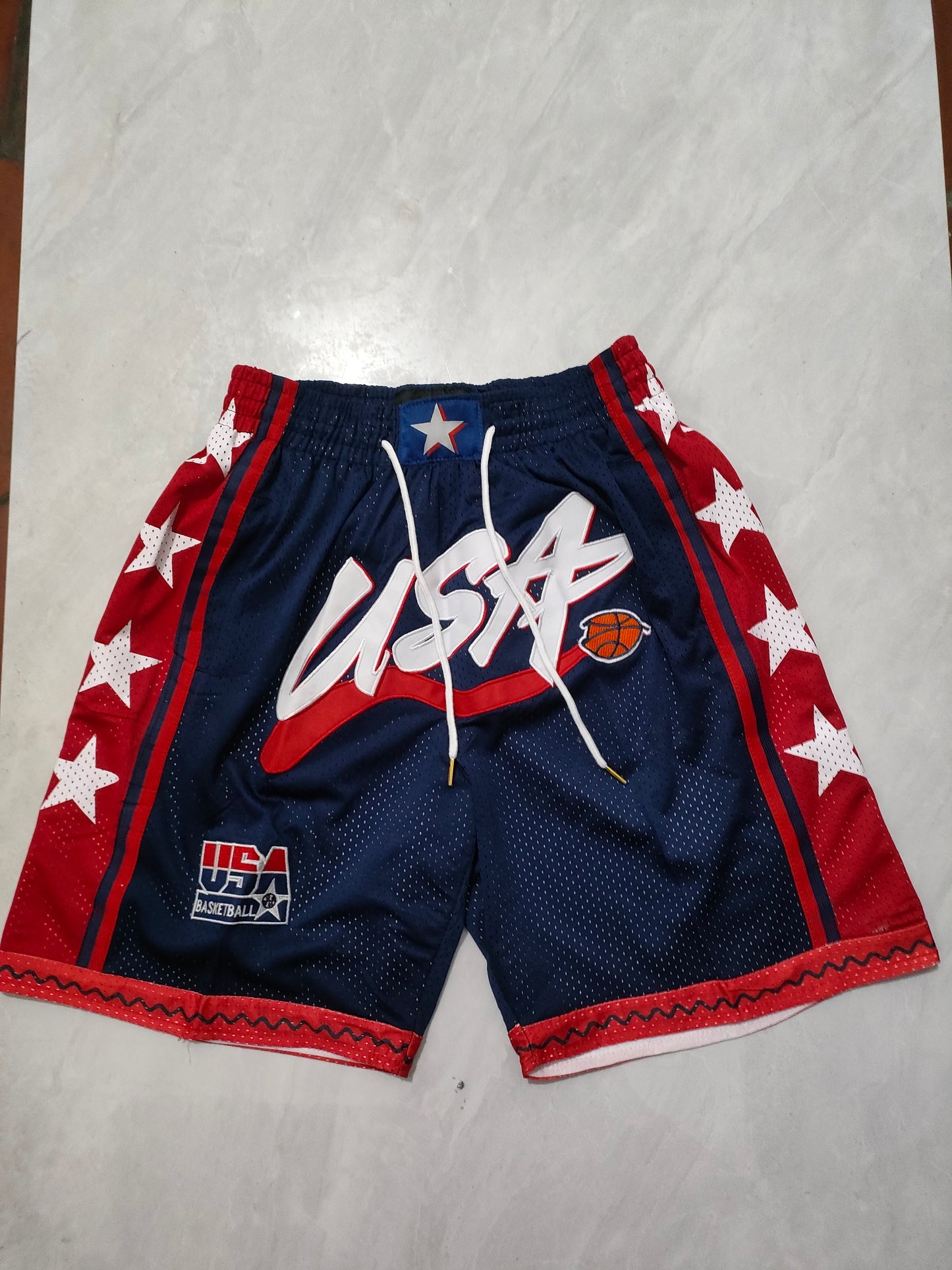 Team USA Blue Pocket JUST DON Shorts S-XXL