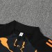 /26 Real Madrid Black Orange Half Pull Training Suit S-XXL7