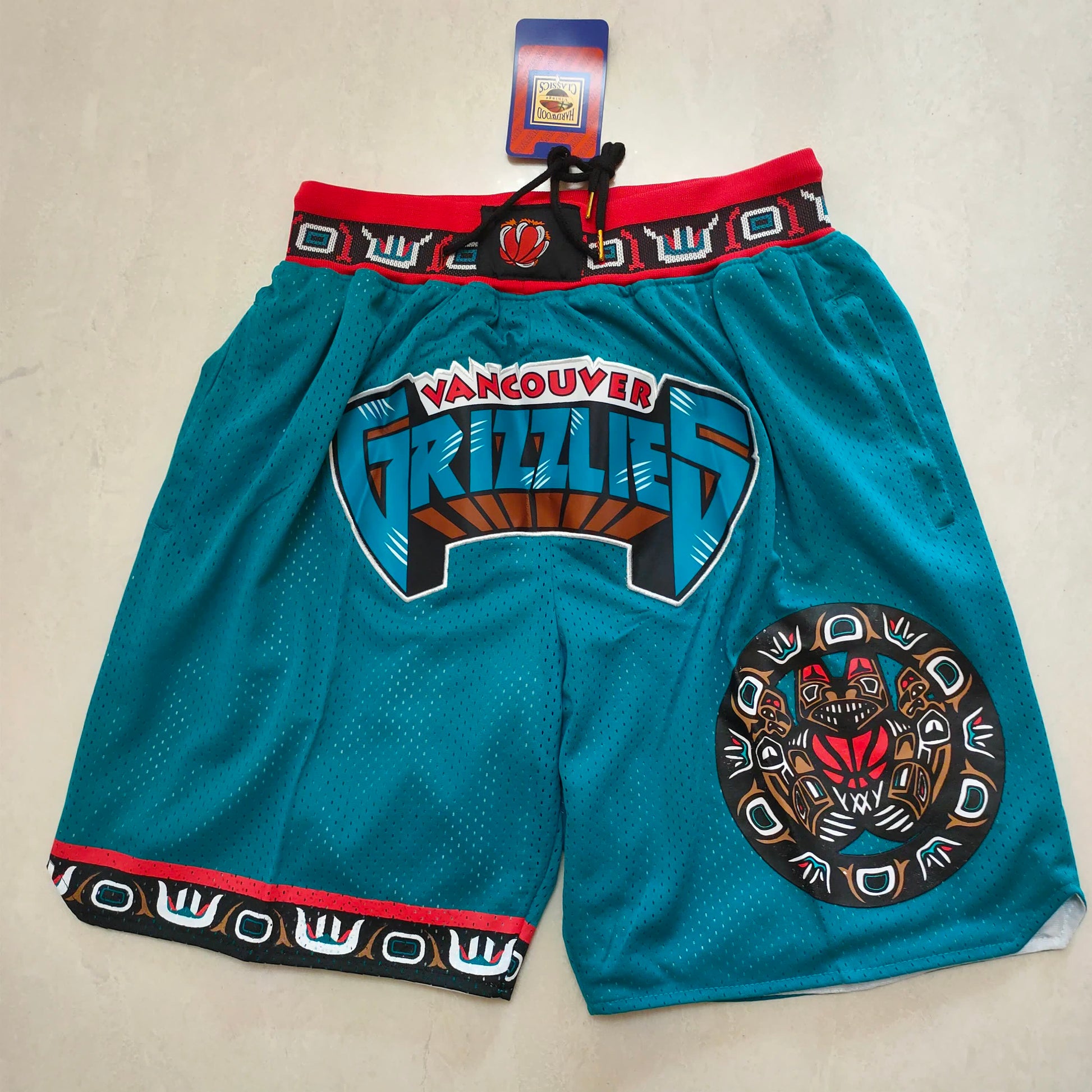 Grizzlies Green New Pocket Shorts