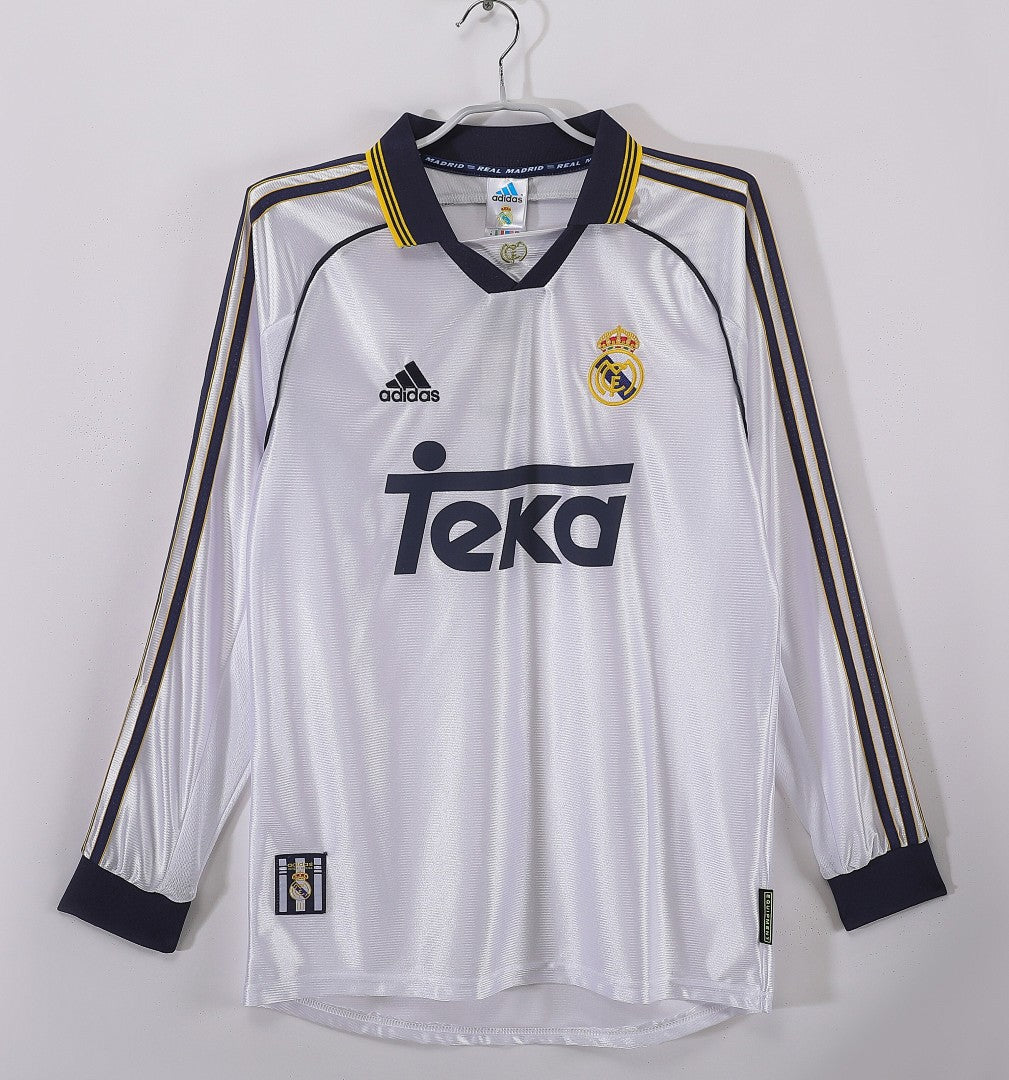 Retro 1998/00 Real Madrid home long-sleeved shirt S-XXL6
