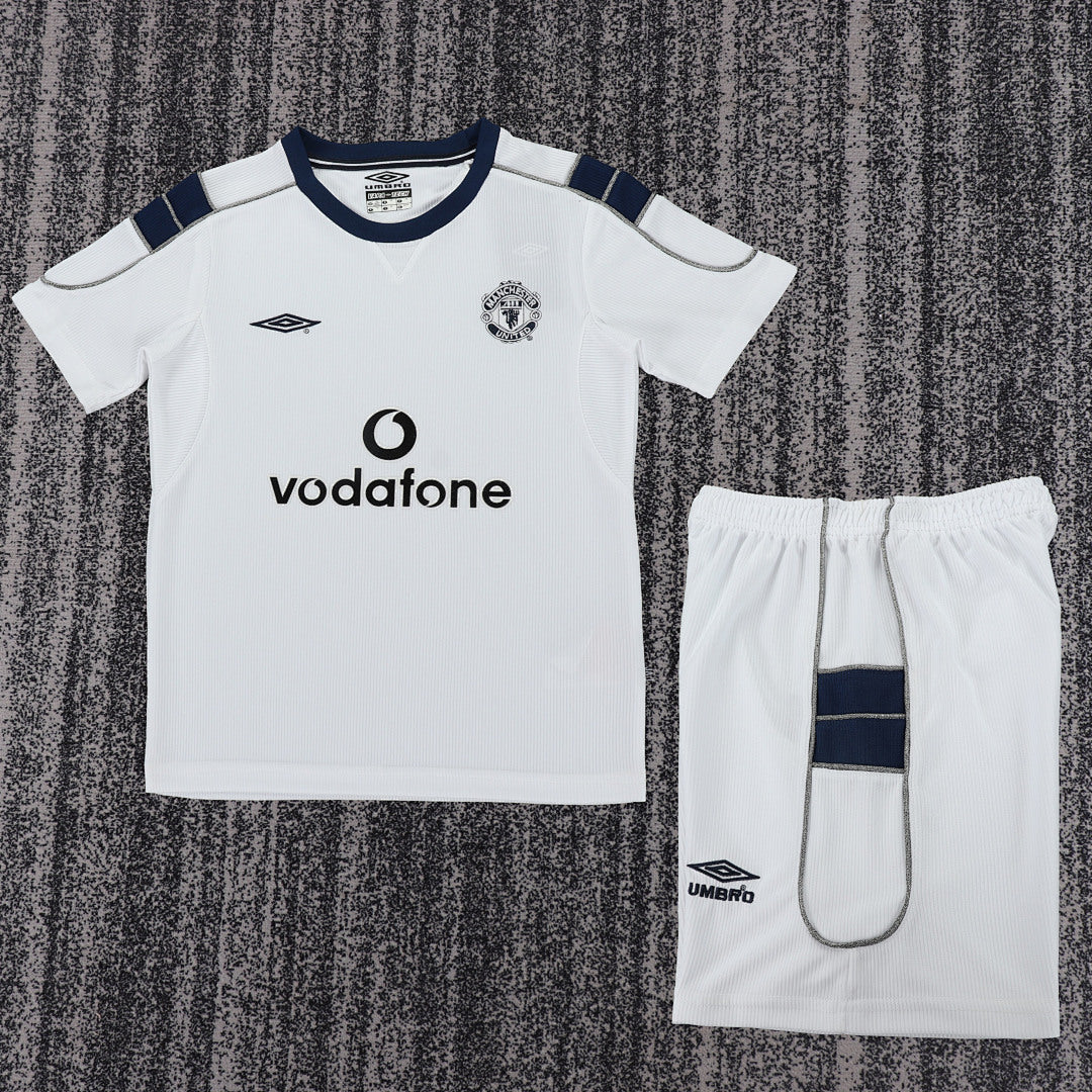 Retro Kids 2000/01 Manchester United away football shirt&amp;Size16-287