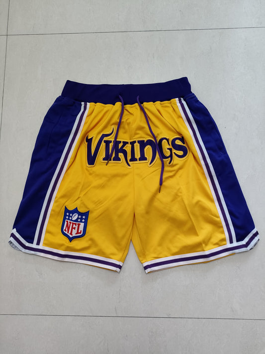 NFL Vikings Yellow Pocket Shorts