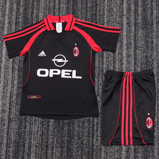 Retro Kids 2000/01 AC Milan Second away football shirt&amp;Size16-287