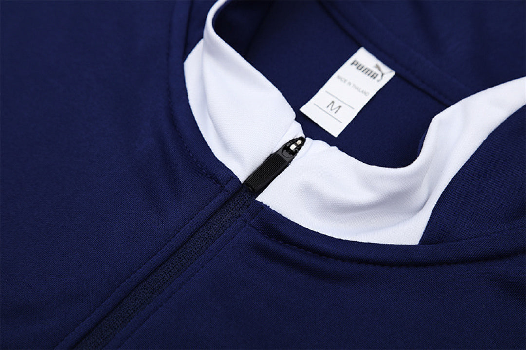 /26 Portugal Royal Blue Half Pull Training Suit (Adults&amp;Kids)7