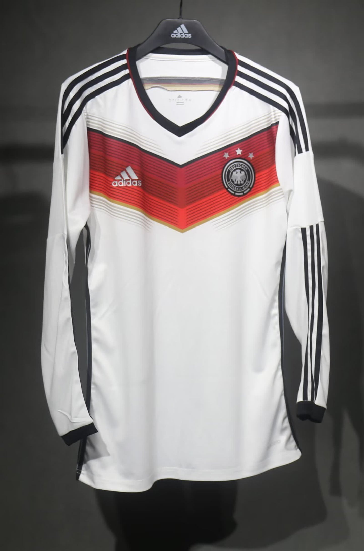 Retro 2014 Germany Home Long Sleeve Player Edition S-3XL