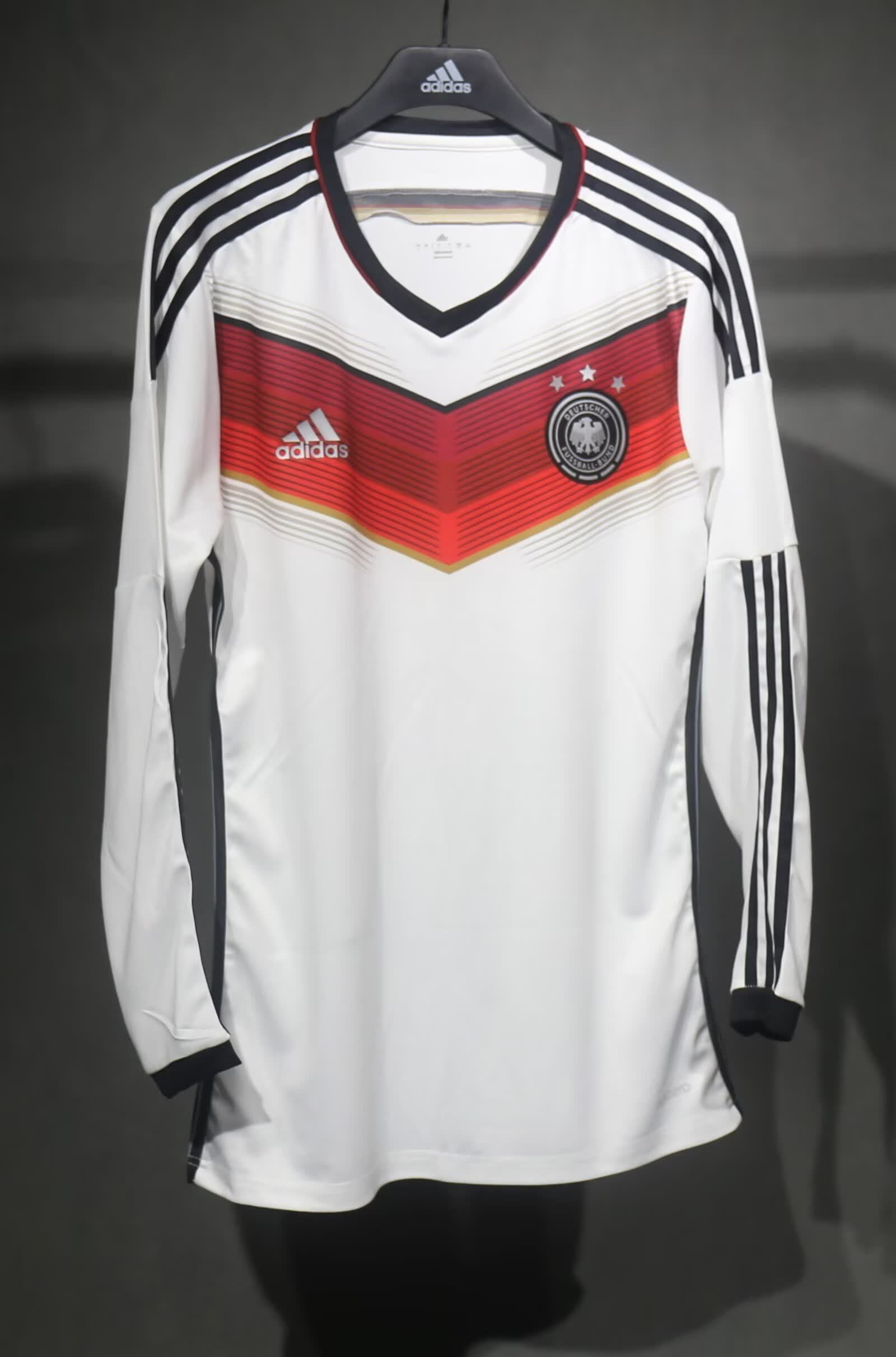 Retro 2014 Germany Home Long Sleeve Player Edition S-3XL