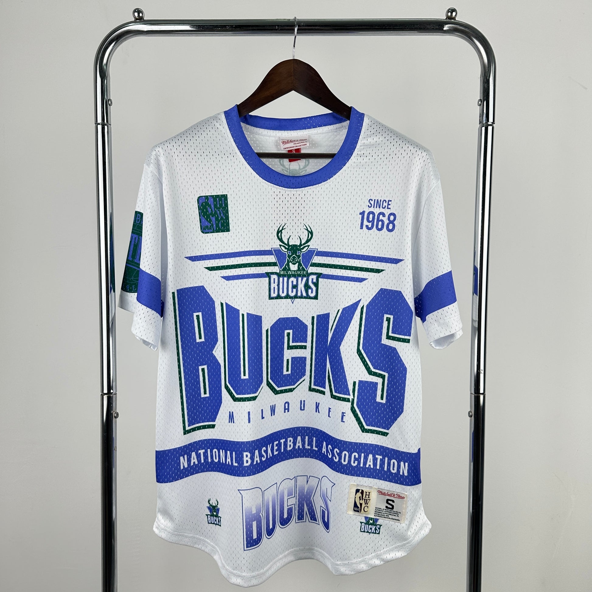 26th Milwaukee Bucks MN Retro Short sleeved NBA T-shirt S-XXL