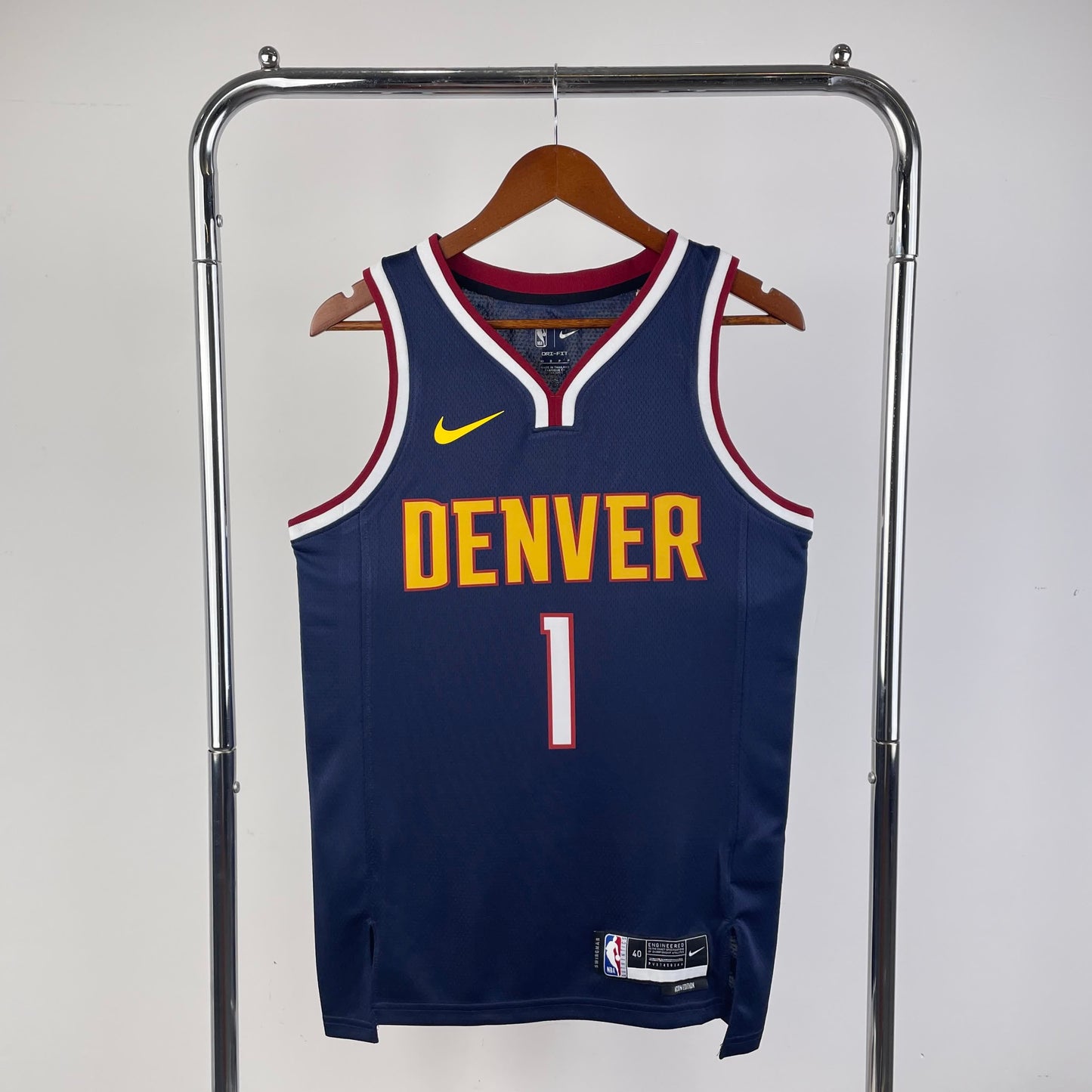 23 Season Nuggets dark blue 1 # Porter