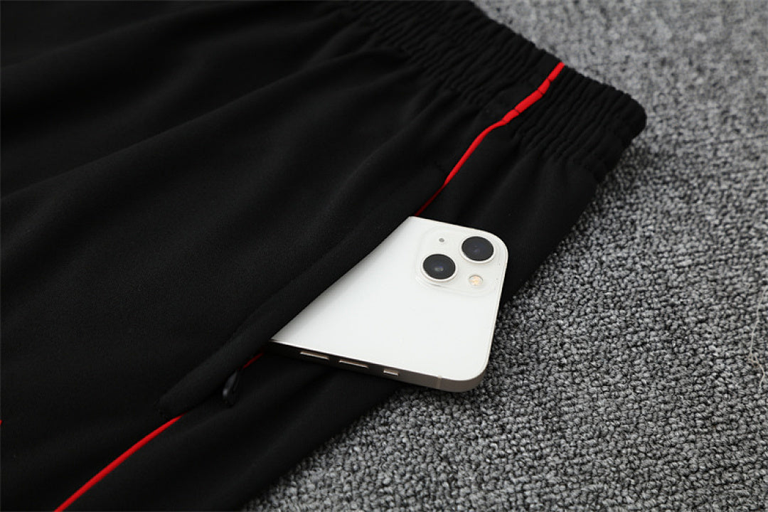 /26 Bayern Black Half Pull Training Suit (Adults&amp;Kids)7