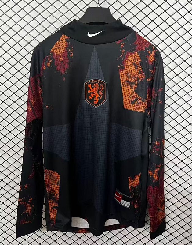 /26 Hollywood #Netherlands Goalkeeper Long Sleeve Yupoo Soccer Jerseys S-XXL3